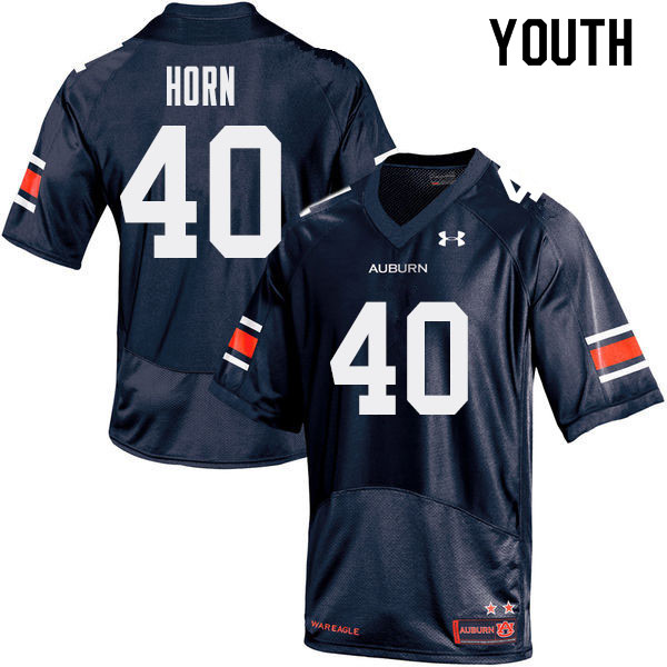Youth Auburn Tigers #40 Beau Horn College Football Jerseys Sale-Navy